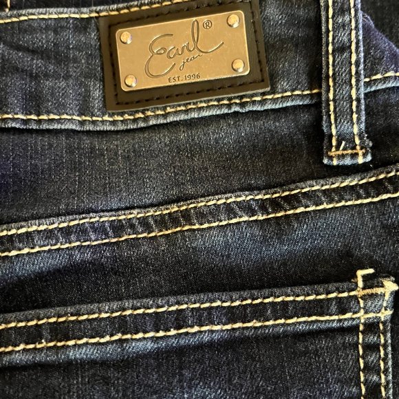 Earl Permanent Straight Cuffed Jeans Five Pocket Stretch Jeans Size 6 - Picture 7 of 9